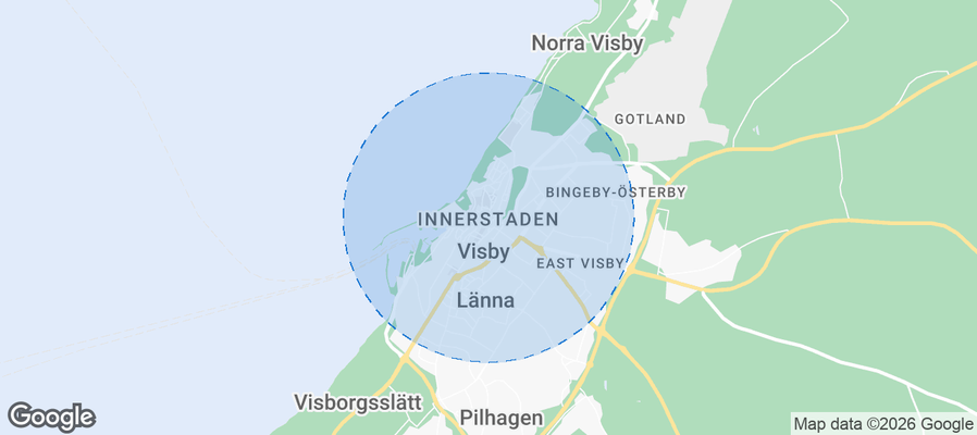 Innerstaden Airbnb map